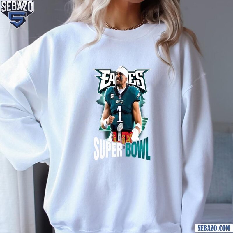 Vintage Philadelphia Eagles Jalen Hurts Super Bowl LIX MVP Shirt sweatshirt