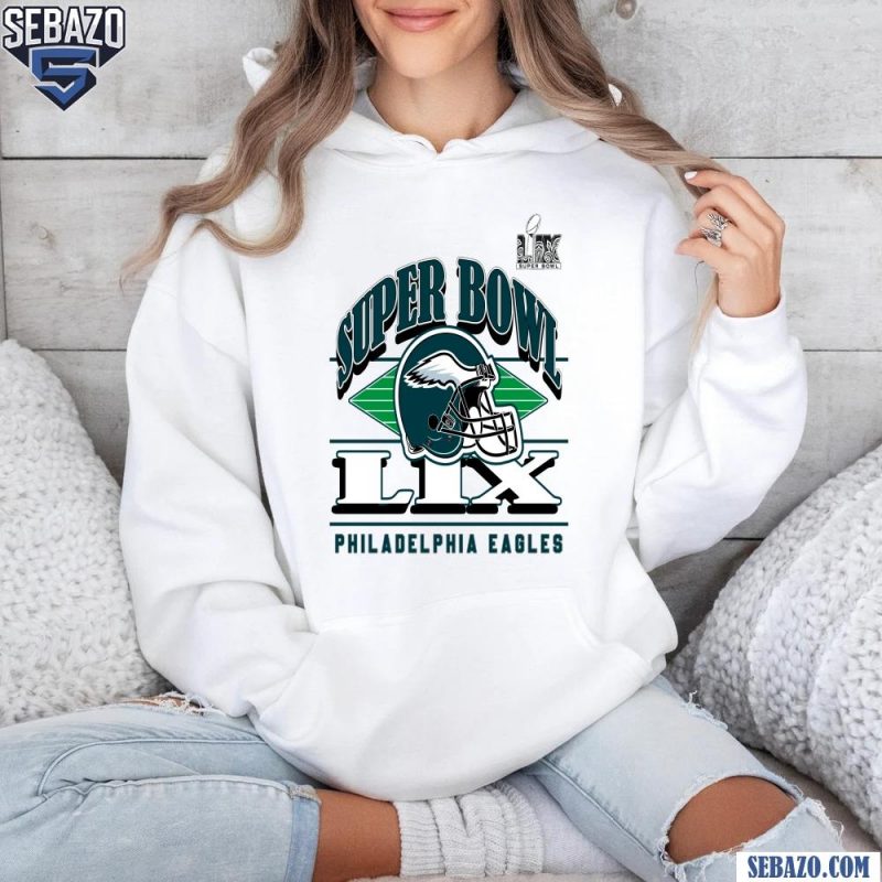 Vintage Philadelphia Eagles Super Bowl LIX 2025 Football Helmet Shirt hoodie