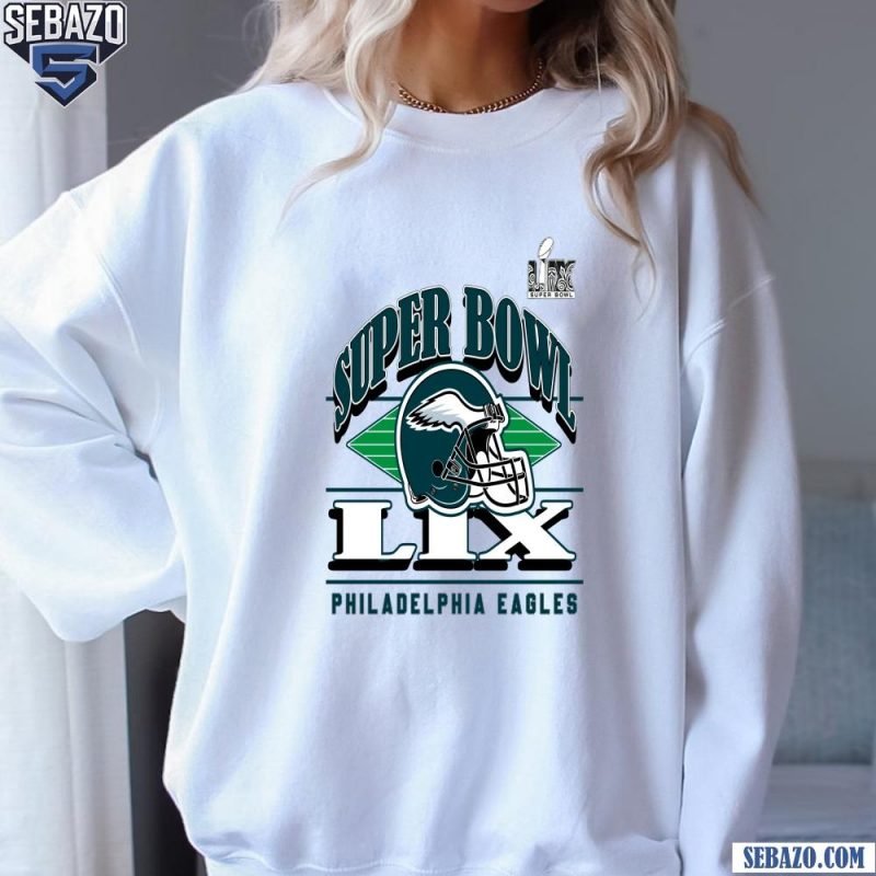 Vintage Philadelphia Eagles Super Bowl LIX 2025 Football Helmet Shirt sweatshirt