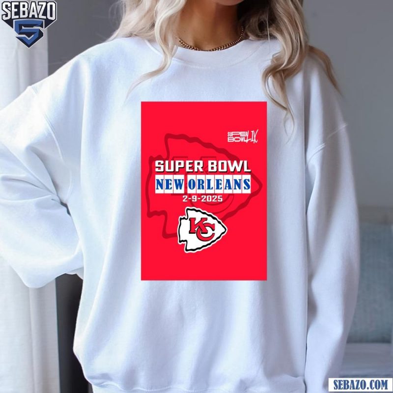 Vintage Super Bowl New Orleans Feb 9 2025 Chiefs Logo Shirt sweatshirt