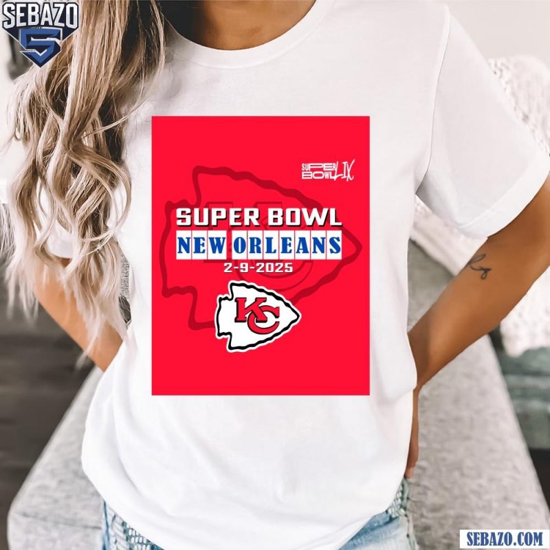 Vintage Super Bowl New Orleans Feb 9 2025 Chiefs Logo Shirt t-shirt