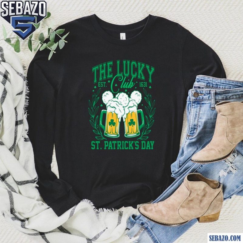 Vintage The Lucky Club St Patricks Day Est 1631 Shirt long sleeved