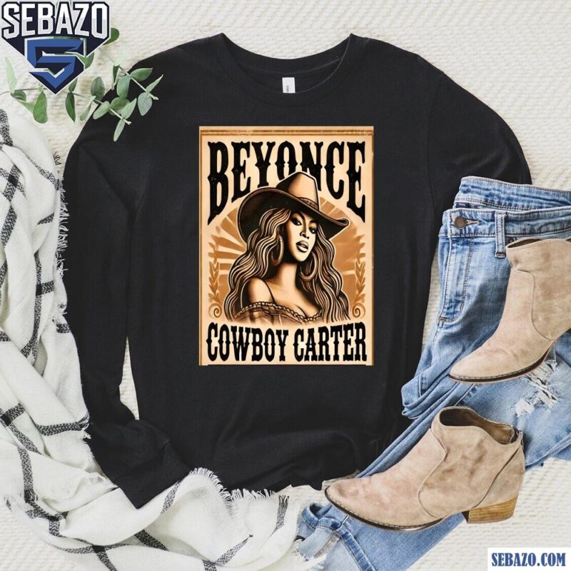 Western Vintage Style Beyonce Cowboy Carter Music Tour Shirt long sleeved