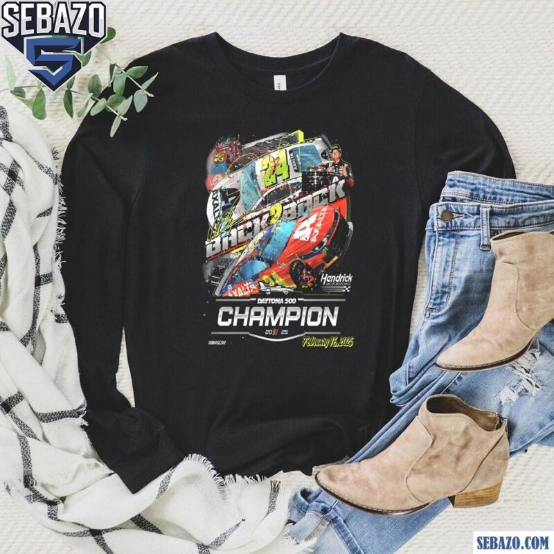 William Byron Daytona 500 Champion Axalta Back To Back Shirt long sleeved