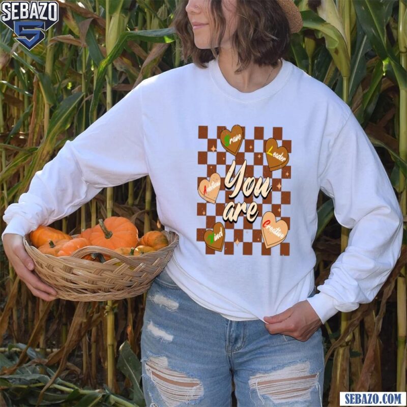 You Are Black History Candy Heart Checkered Shirt long sleeved