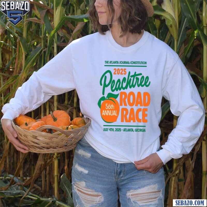 2025 Peachtree Road Race 56Th Annual The Atlanta Journal Constitution Shirt long sleeved