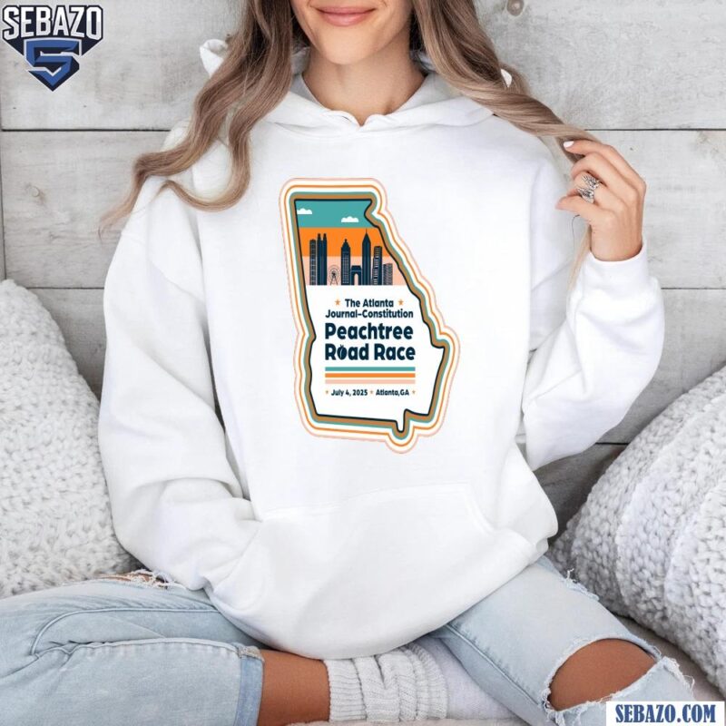 2025 Peachtree Road Race The Atlanta Journal Constitution Shirt hoodie