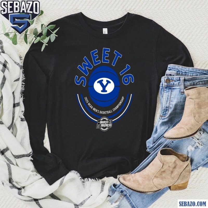 2025 Sweet Sixteen Byu Cougars Basketball Shirt long sleeved