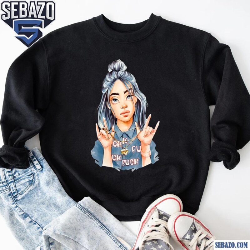 Billy Eilish Paints Pop Art Shirt sweatshirt