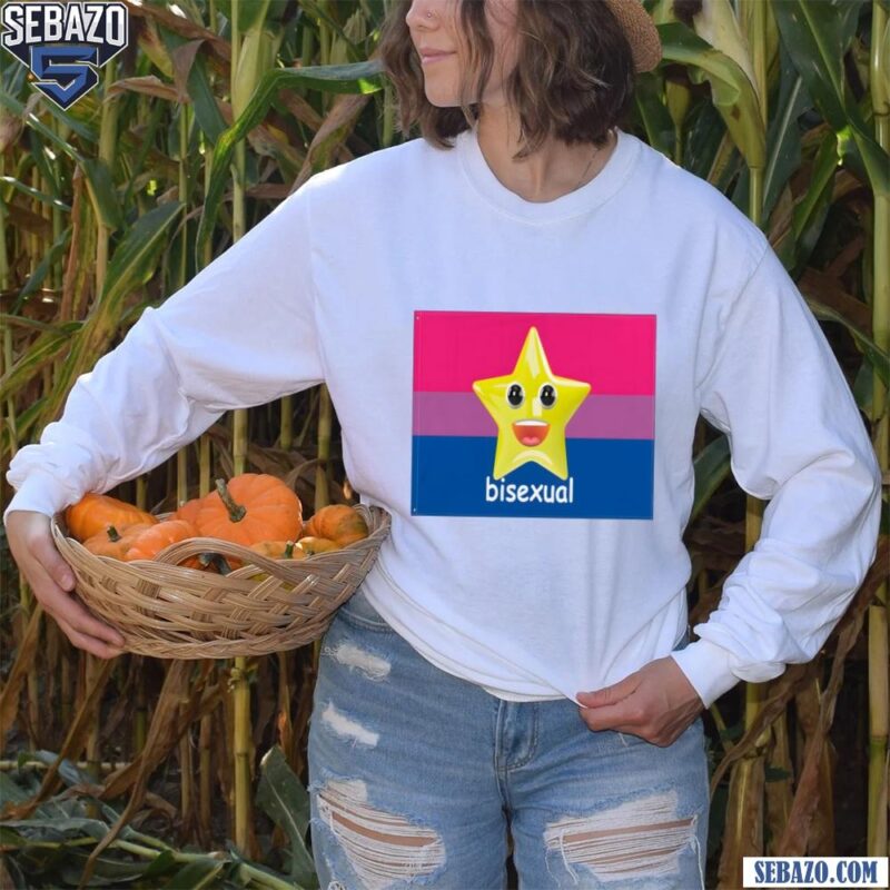 Bisexual Star Flag Shirt long sleeved