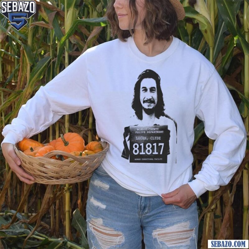 Clyde Logan Mugshot Logan Lucky Shirt long sleeved