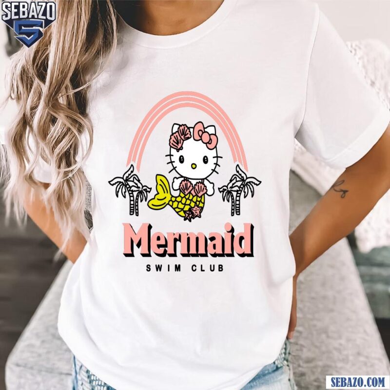 Cute Hello Kitty Mermaid Swim Club Shirt t-shirt