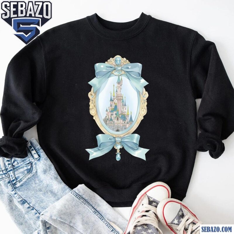 Disney Castle Mirror Coquette Bow Shirt sweatshirt