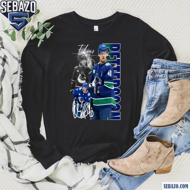 Elias Pettersson Vancouver Canucks Nhl Players Shirt long sleeved