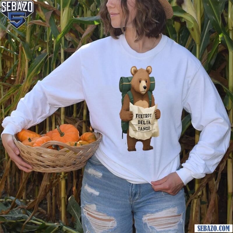 Floral Foxtrot Delta Protect Our National Parks Resist Anti Trump Bear Shirt long sleeved