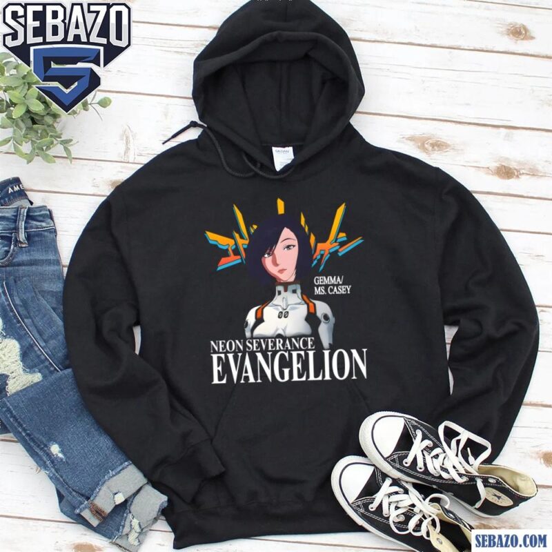 Gemma Ms Casey Neon Severance Evangelion Anime hoodie