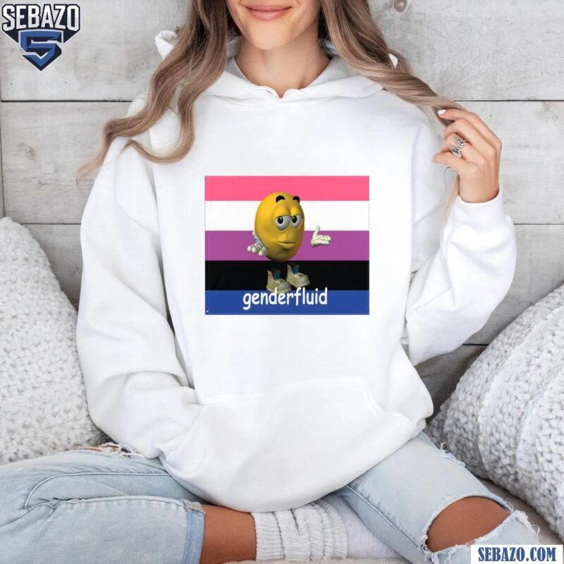 Genderfluid Emoticon Flag Shirt hoodie