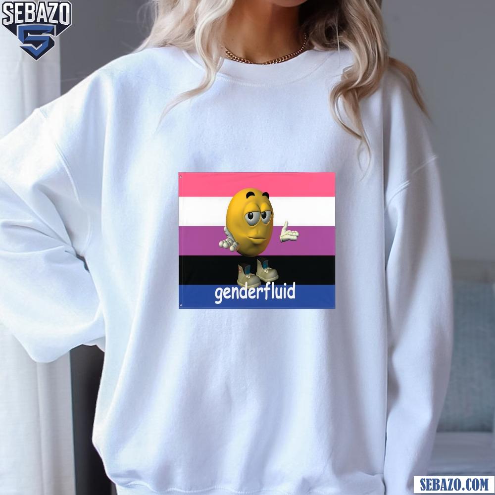 Genderfluid Emoticon Flag Shirt