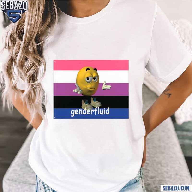 Genderfluid Emoticon Flag Shirt