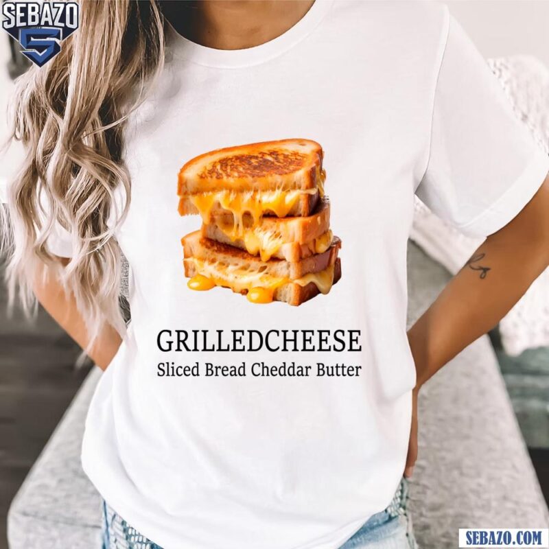 Grilled Cheese Slice Bread Cheddar Butter Shirt t-shirt