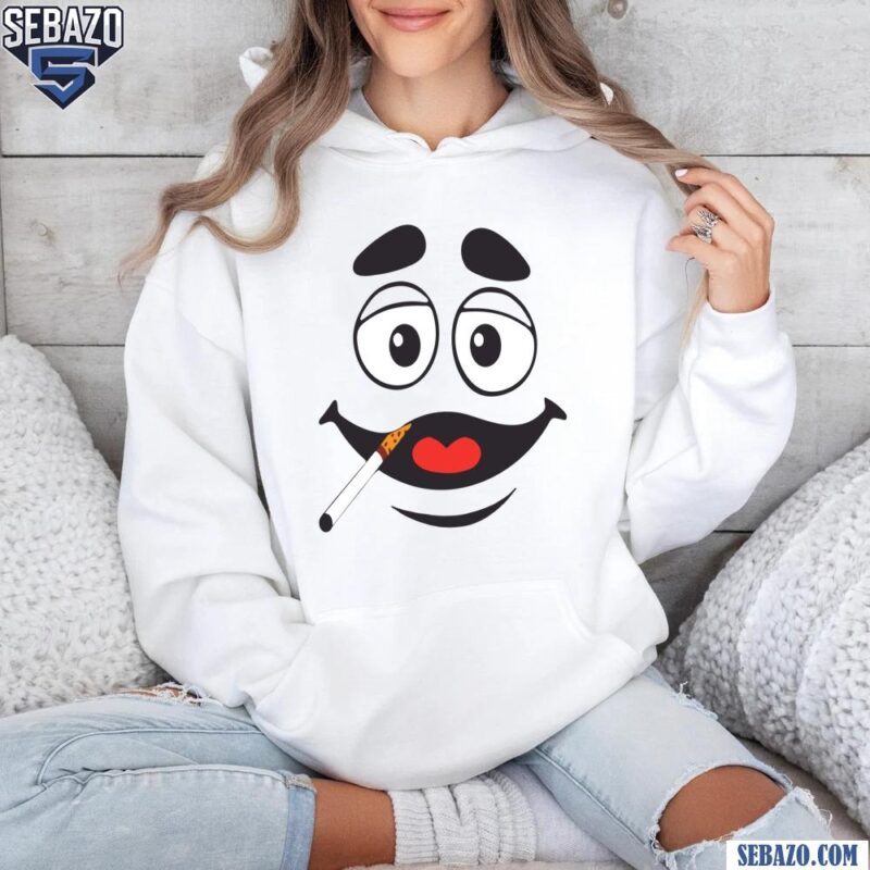 Grimace Smoking Face Shirt hoodie