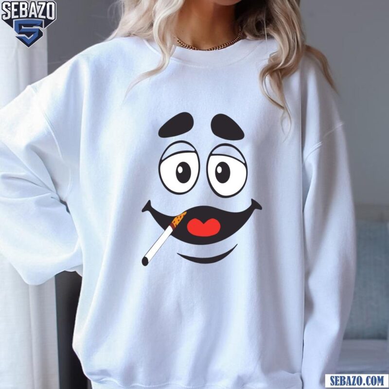 Grimace Smoking Face Shirt sweatshirt