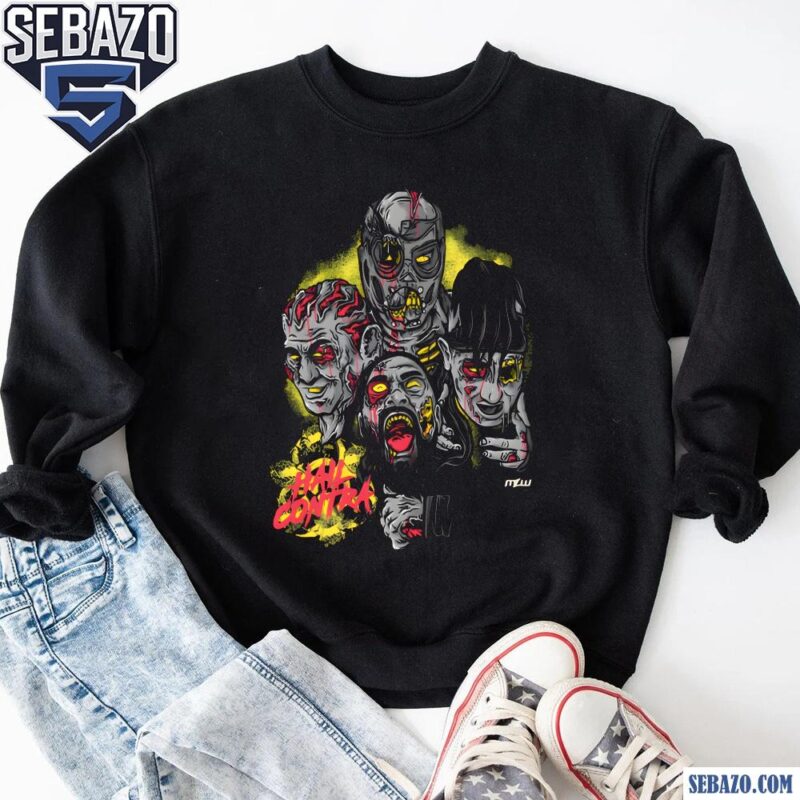 Hail Contra Zombie Attack Major League Wrestling Shirt sweatshirt