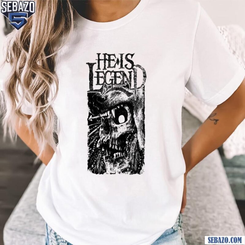 He Is Legend Skull Wolf Shirt t-shirt
