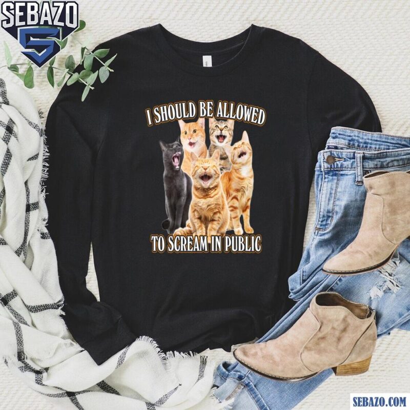 I Should Be Allowed To Scream In Public Shirt long sleeved