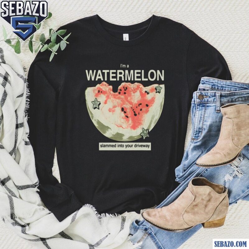 Im A Watermelon Dinner In America Shirt long sleeved