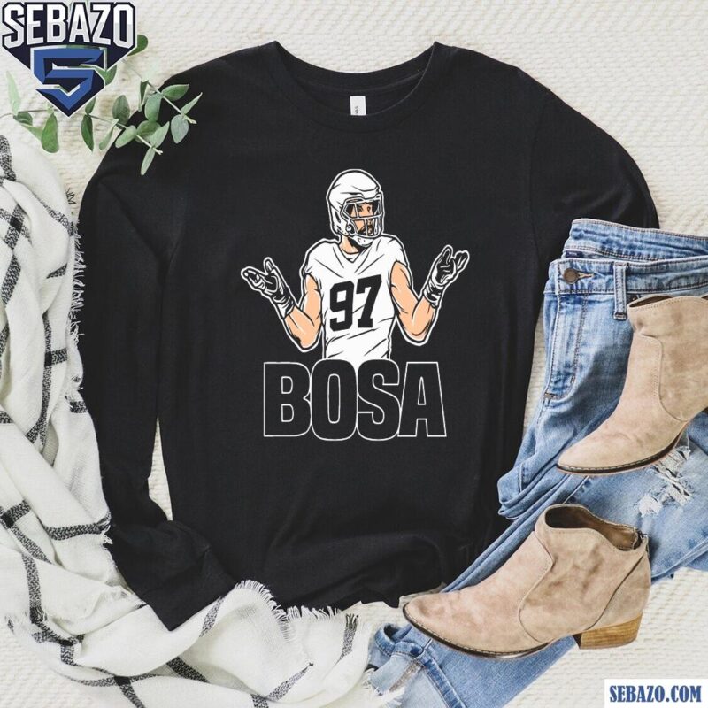 Joey Bosa Shrug 97 Buffalo Bills Shirt long sleeved