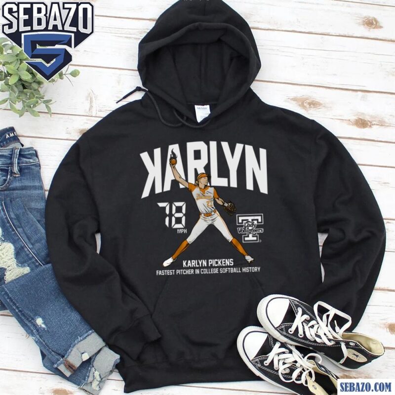 Karlyn Pickens Backwards K Tennessee Lady Volunteers Softball Shirt hoodie