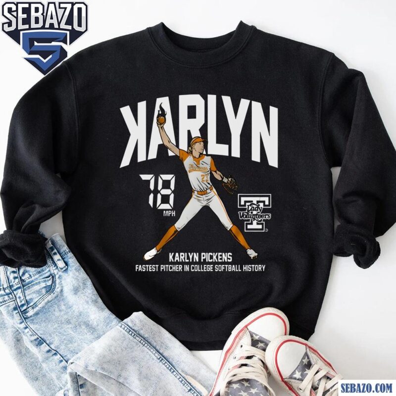 Karlyn Pickens Backwards K Tennessee Lady Volunteers Softball Shirt sweatshirt