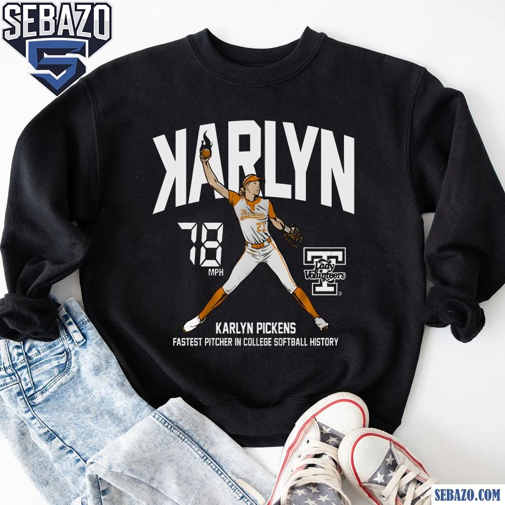 Karlyn Pickens Backwards K Tennessee Lady Volunteers Softball Shirt