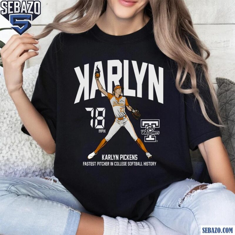 Karlyn Pickens Backwards K Tennessee Lady Volunteers Softball Shirt t-shirt