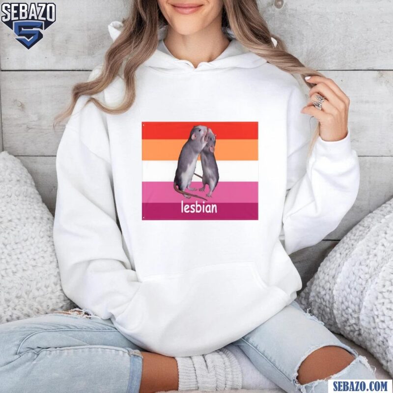 Lesbian Rat Flag Shirt hoodie