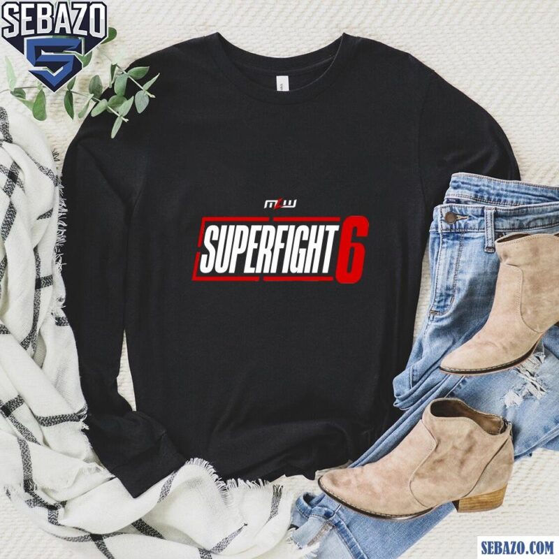 Major League Wrestling Superfight 6 Logo Shirt long sleeved