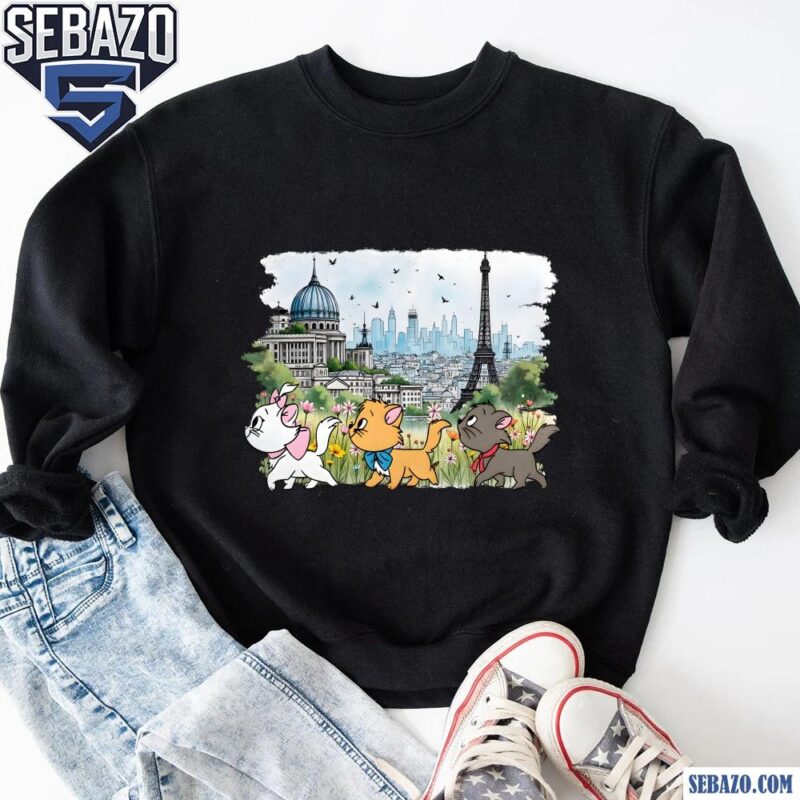 Marie Toulouse Berlioz Cats Disney The Aristocats Cartoon Shirt sweatshirt