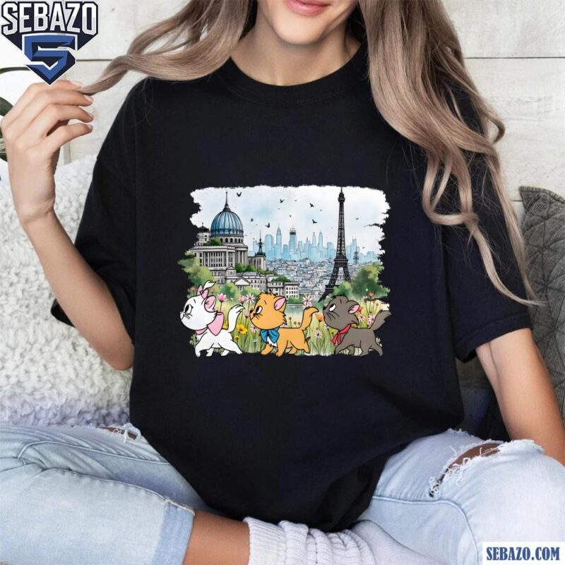 Marie Toulouse Berlioz Cats Disney The Aristocats Cartoon Shirt
