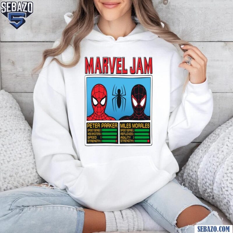 Marvel Jam Spider Man Peter Parker And Miles Morales Shirt hoodie