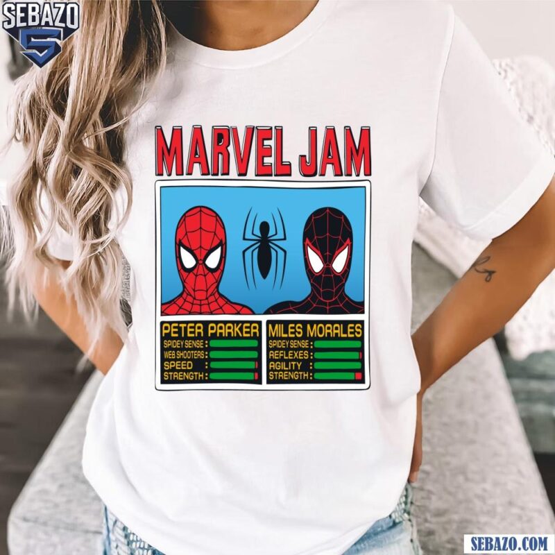 Marvel Jam Spider Man Peter Parker And Miles Morales Shirt t-shirt