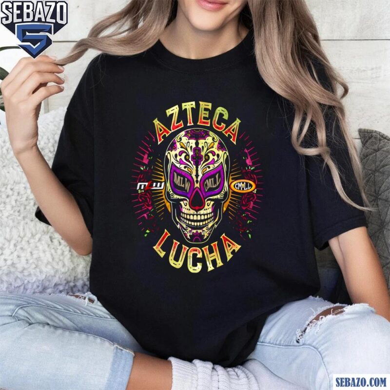 Mlw Azteca Lucha Alt Sugar Skull Shirt t-shirt