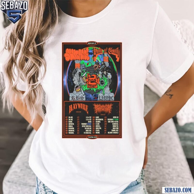 Pain Of Truth And Sunami On Tour Shirt t-shirt