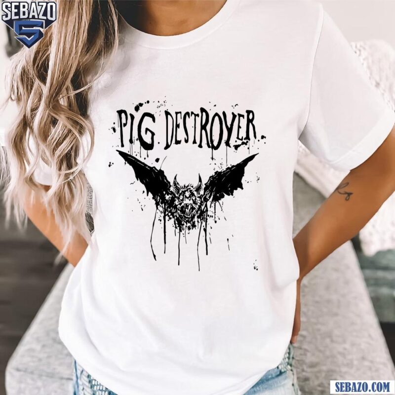 Pig Destroyer Bat Splatter Art Shirt t-shirt
