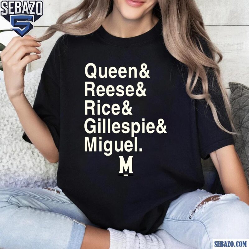 Queen Reese Rice Gillespie Miguel Maryland Terrapins Shirt t-shirt