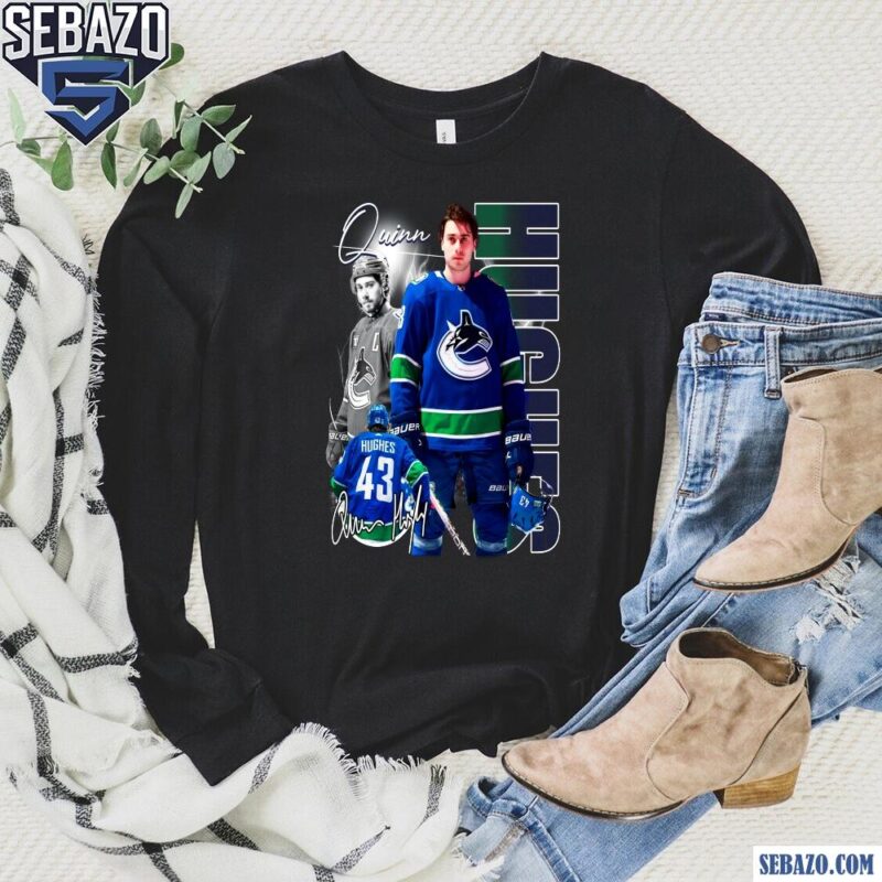 Quinn Hughes Vancouver Canucks Nhl Players Shirt long sleeved