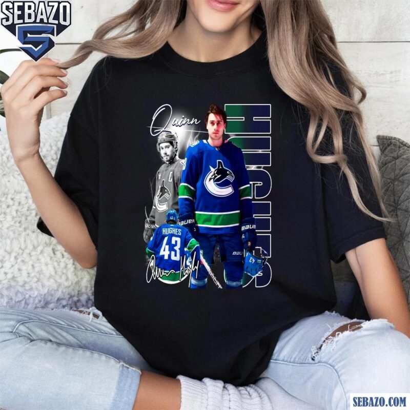 Quinn Hughes Vancouver Canucks Nhl Players Shirt t-shirt