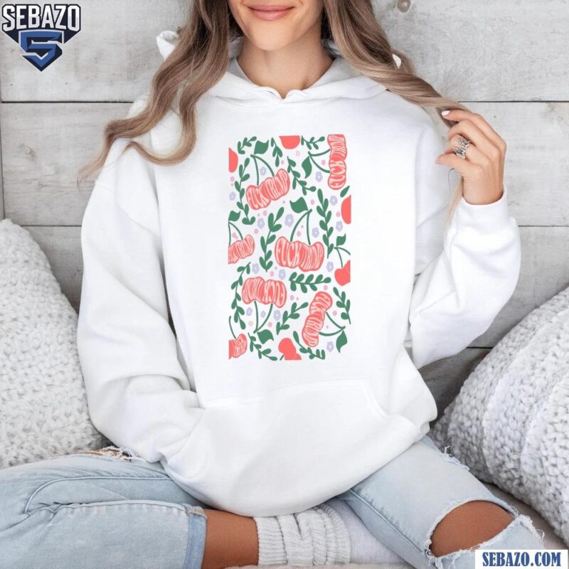 Retro Fuck Trump Flower Cherry Anti Donald Trump Shirt hoodie