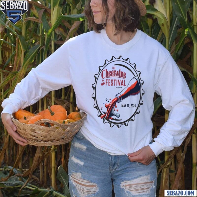 Retro The Cheerwine Festival 2025 Bottle Cap Shirt long sleeved