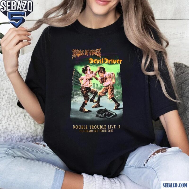 Retro Vintage Cradle Of Filth Devil Driver Shirt